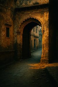 Historische Gasse in Indien