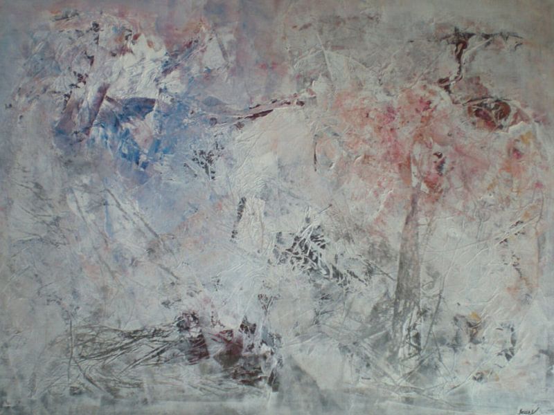 Wasser abstrakte Malerei  von Helga Kalkbrenner von ARTIST GROUP EKABA FORMERLY ART ASSOCIATION ART BADEN-BADEN E.V.