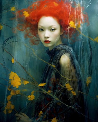 Kleurrijk, botanisch portret