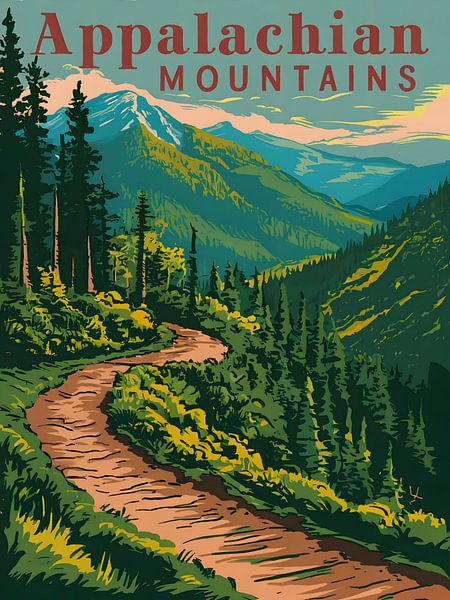 Bezaubernde Ausblicke auf die Appalachian Mountains von Robert Swaine