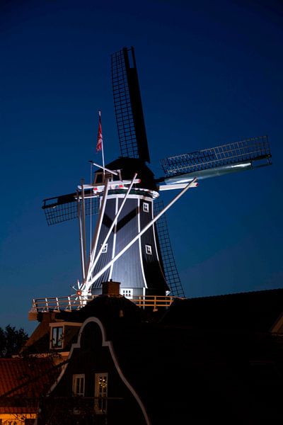 Available light, Molen De Adriaan in Haarlem by Arend van Beek