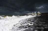 Zeeuwse storm bij Oosterscheldekering van Thom Brouwer thumbnail