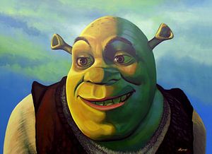 Shrek painting sur Paul Meijering