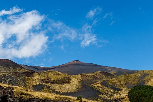 View of the volcano Etna in summer in Sicily, Italy