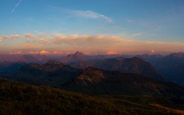 Sonnenuntergang am Diedamskopf von Jeroen de Weerd