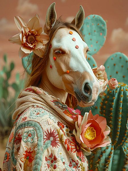 Pinto horse by haroulita
