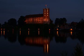 koldinghus Kolding in Dänemark in der Nacht von tiny brok