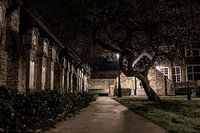 Streets ans squares in Bruges by night 01