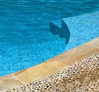 Am Rande des Pools