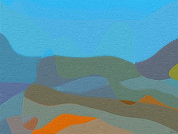 Die abstrakte Landschaft Gea. von SydWyn Art