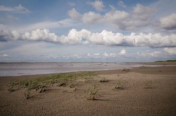 Der Strand von Schiermonnikoog nach einem heftigen Gewitter