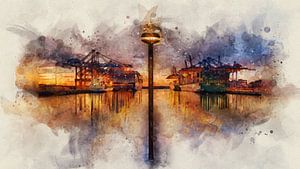 Hamburger Hafen - Bilder wie gemalt