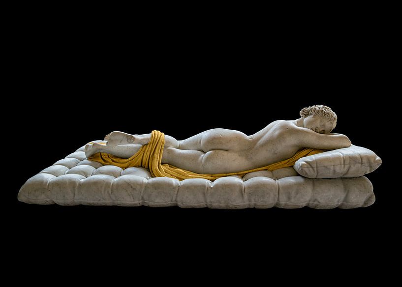 Schlafende Hermaphrodit im Louvre von Jan Sportel Photography