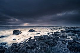 Texel pole 15 sunset mauvais temps sur Richard Heerschap Fotografie