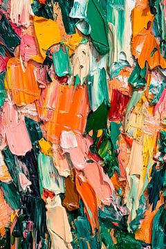 Vivid layers of colour in oil painting by Poster Art Shop