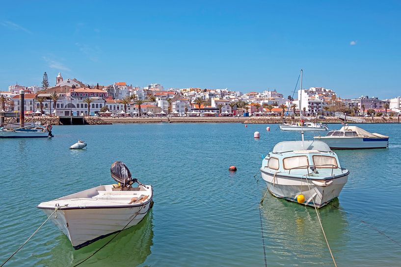 Port and town of Lagos in the Algarve of Portugal by Eye on You