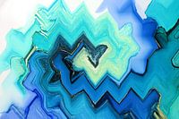 Monde de rêve bleu abstrait