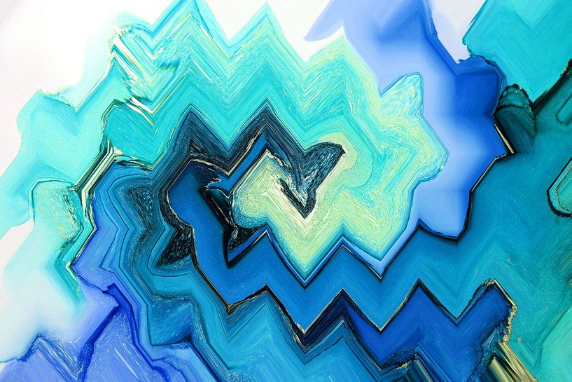Perfecte harmonie in blauw van Joke Gorter