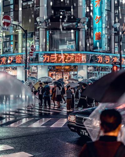 Pluie à Tokyo sur Cuno de Bruin