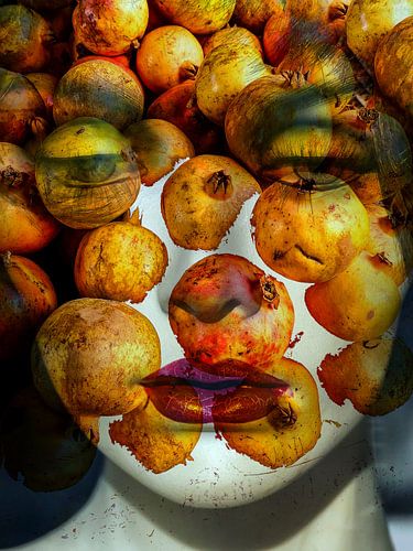 The face with the fruits