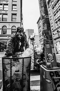 Zwerver in New York, China Town (2:3)