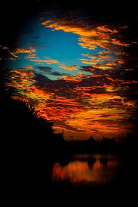 landschap water zonsopkomst sur John Schouwink