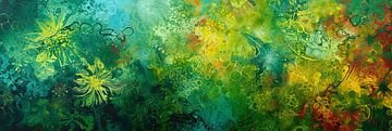 Bubble Dance | Abstrakter Ozean von ARTEO Gemälde