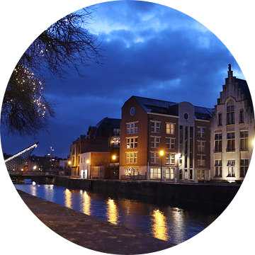 Oud Dender bij Nacht, Dendermonde, België van Imladris Images