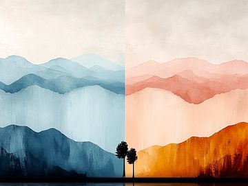 Twee Werelden | Een Dialoog tussen Zomer en Herfst van Karina Brouwer