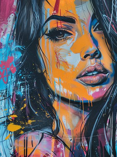 Portrait abstrait moderne