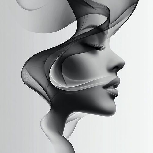 Un profil minimaliste en noir et blanc