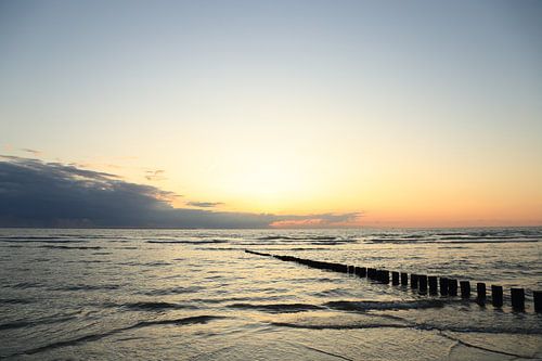 Ameland op zijn mooist bij zonsondergang.