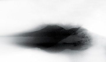 Japon Montagnes Peinture de paysage Monochrome sur Mad Dog Art