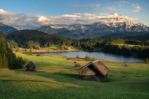 Golden hour at Lake Geroldsee