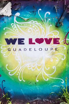 We houden van Guadeloupe Graffiti