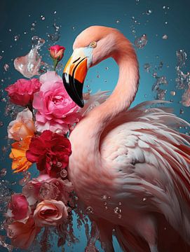 Elegante Eclat - De Flamingo Fantasie van Eva Lee