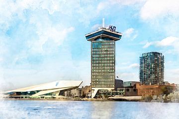 A'DAM tower, Amsterdam North, Holland. by Danny de Klerk