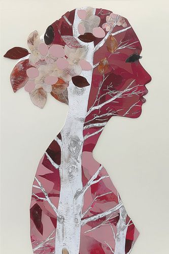 She who roots in white birch wood by Color Square