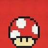 Mushroom from Mario - Retro Nintendo Game by MDRN HOME