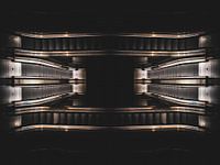 Endless symmetrical escalators
