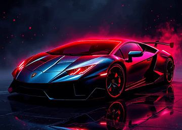 Lamborghini Sesto Elemento Neon van MIROKU