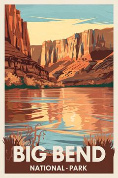 Nationaal park Big Bend van Poster Art Shop