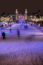 Rijksmuseum Amsterdam met schaatsers HDR van Wouter Sikkema thumbnail