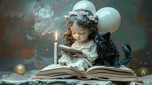 Ik lees mijn boekje...