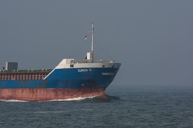 The bow of a ship in the waves at sea. by scheepskijkerhavenfotografie