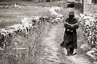 Traditionelle ladakhische Frau geht zu den Feldern außerhalb Padums von Affect Fotografie Miniaturansicht