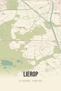 Carte ancienne de Lierop (Brabant du Nord) sur Rezona