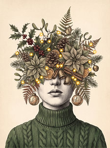 a Botanical Christmas Portrait