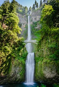 Multnomah falls - Oregon USA van Erwin van Oosterom