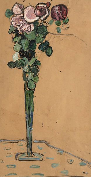 Roses in a vase, Ferdinand Hodler by Masterful Masters